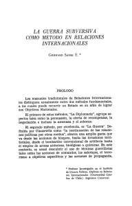 la guerra subversiva como método en relaciones internacionales