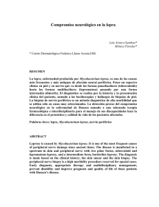 Compromiso neurológico en la lepra