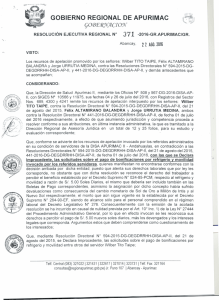 GOBIERNO REGIONAL DE APURIMAC QO(j3CE1?JVJICION