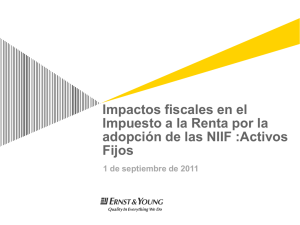 Impactos fiscales por la adopción de las NIIF