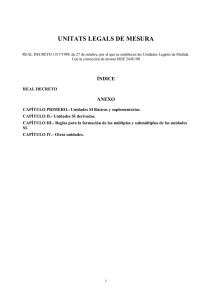 UNITATS LEGALS DE MESURA