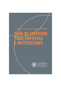 GUÍA DE SERVICIOS PARA EMPRESAS E INSTITUCIONES