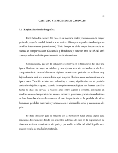 CAPITULO VII: RÉGIMEN DE CAUDALES 7.1. Regionalización