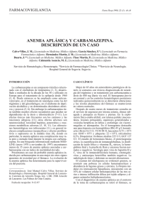 anemia aplásica y carbamazepina. descripción de un caso