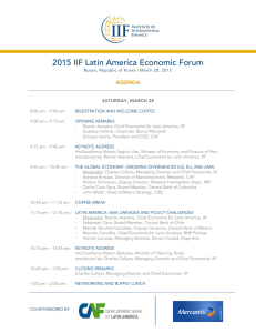 2015 IIF Latin America Economic Forum