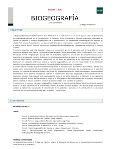 biogeografía - Grupo de Biología – UNED
