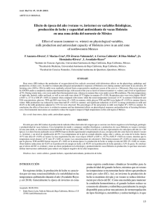 Efecto de época del año (verano vs. invierno) en variables