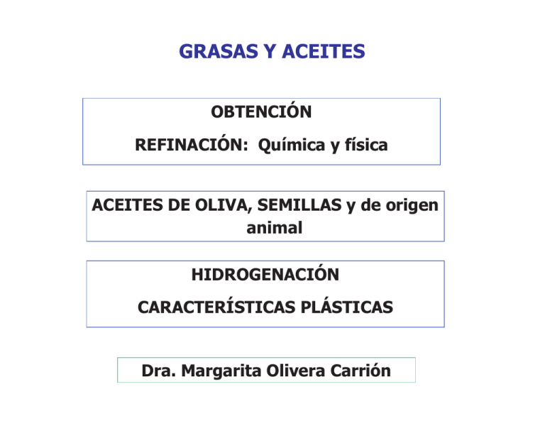 GRASAS Y ACEITES