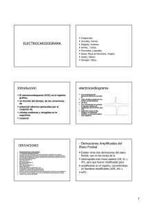 ELECTROCARDIOGRAMA Introducción electrocardiograma