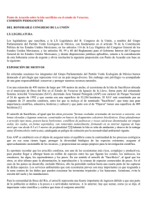 Punto de Acuerdo sobre la isla sacrificios en el estado de Veracruz