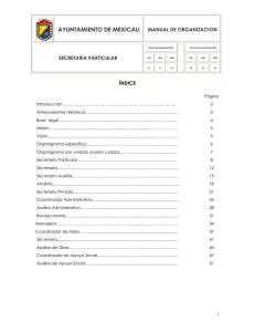 Manual de Organizacion (Secretaria Particular)