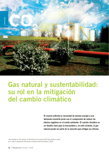 Gas natural y sustentabilidad: su rol en la mitigación