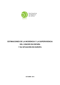Estimación de la incidencia de cáncer en España - REDECAN