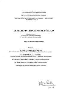 derecho internacional público - Universidad Pública de Navarra