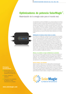 Optimizadores de potencia SolarMagic