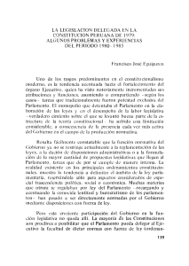 la legislacion delegada en la constitucion peruana