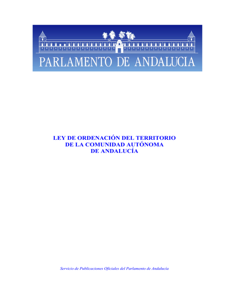 Ley 1/1994, De 11 De Enero, De Ordenación Del Territorio De La