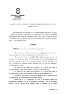 informe intervencion prorroga - Ayuntamiento de Fernán Núñez