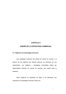 CAPÍTULO II DISEÑO DE LA ESTRATEGIA COMERCIAL