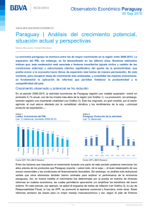 Paraguay | Análisis del crecimiento potencial, situación actual y