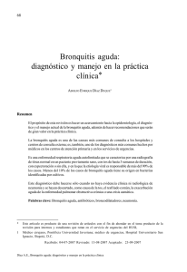 Bronquitis aguda - Pontificia Universidad Javeriana