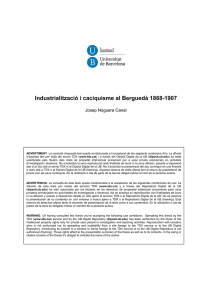 INDUSTRIALITZACIÓ I CACIQUISME AL BERGUEDÀ 1868