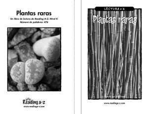 Plantas raras Plantas raras - Las clases de la Sra. Collier