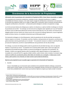 Gravámenes de la Asociación de Propietarios