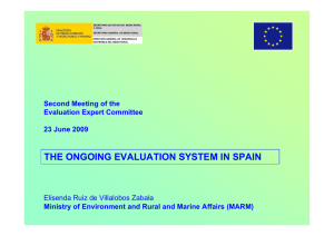 the ongoing evaluation system in spain
