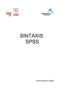 Sintaxis SPSS: Manual de Comandos y Operaciones