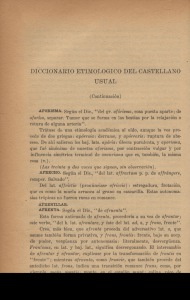 DICCIONARIO ETIMOLOGICO DEL CASTELLANO USUAL