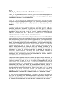 Text del Projecte de decret - Agència Catalana del Consum