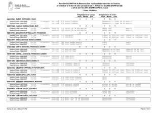 Relación DEFINITIVA de Maestros que han