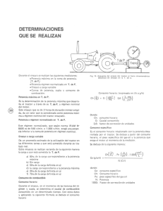 DETERMINACIONES QUE SE REALIZAN