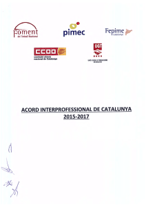 l`Acord interprofessional de Catalunya 2015-2017