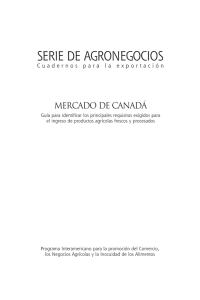 serie de agronegocios