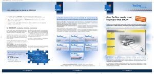 ¡Con TecDoc puede crear su propio WEB SHOP!