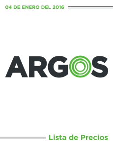 Lista de precios - Argos Electrica