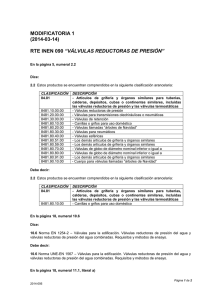 MODIFICATORIA 1 (2014-03-14) RTE INEN 090 “VÁLVULAS
