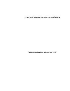 CONSTITUCIÓN POLÍTICA DE LA REPÚBLICA DE CHILE