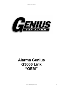 Alarma Genius OEM G3000Link