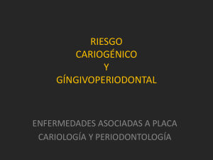 perfiles de riesgo de caries dental - Facultad de Odontología