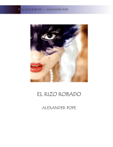El Rizo Robado: Poema de Alexander Pope