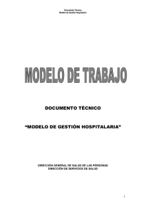 documento técnico “modelo de gestión