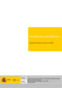 Retrato de la PYME 2015 - Dirección General de Industria y de la