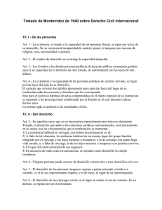Tratado de Montevideo de 1940 sobre Derecho Civil Internacional