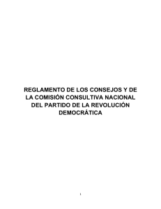 reglamento de los consejos y de la comisión consultiva nacional del