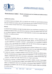 Norma Técnica Nº 2/12 Norma Técnica Nº 2/12