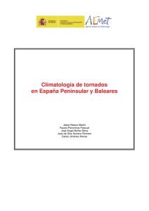 Climatología de tornados en España Peninsular y Baleares (17017