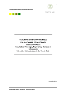 teaching guide to the field educational psychology